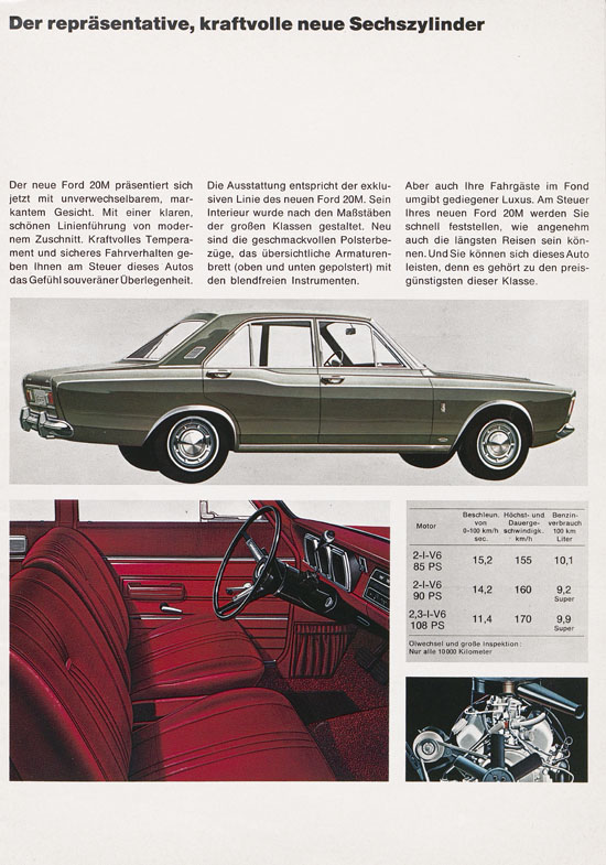 Prospekt Das Ford-Programm 1968