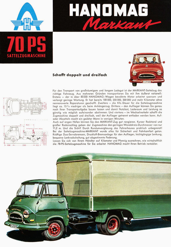 Produktblatt Hanomag Markant 70 PS 1961