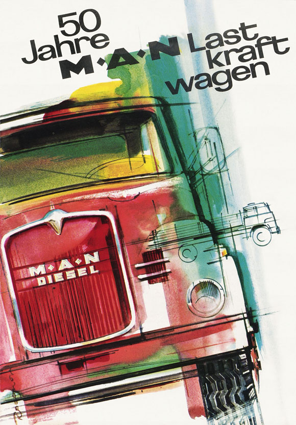 Broschüre 50 Jahre MAN Lastkraftwagen 1965