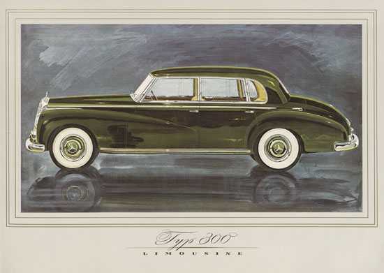 Mercedes Benz Broschüre Typ 300 1952