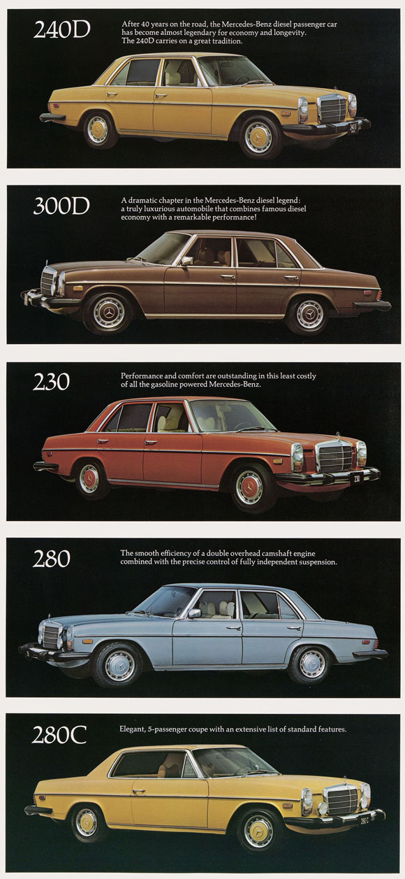Brochure Mercedes Benz 1975