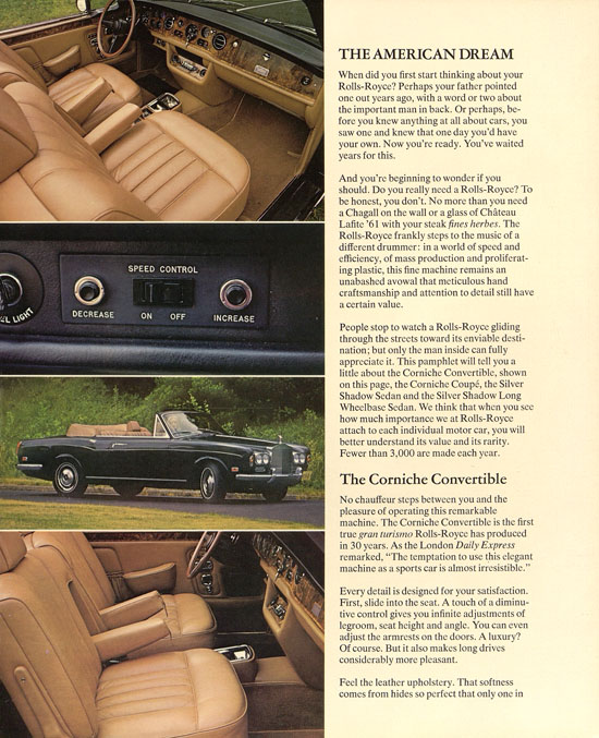 Rolls-Royce brochure 1972