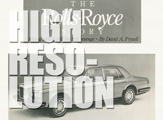 TWA Ambassador The Rolls-Royce Story 1981