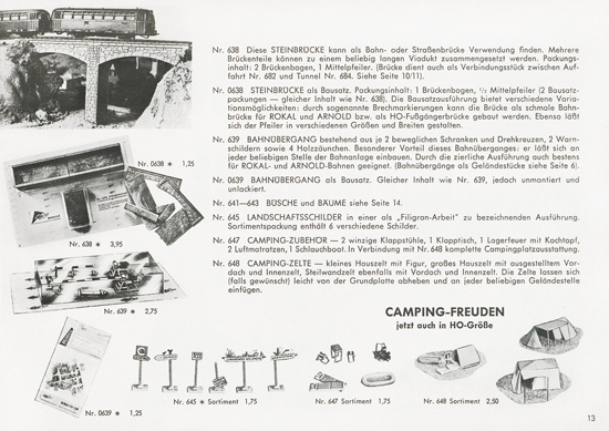 Busch Modelle Katalog 1962-1963