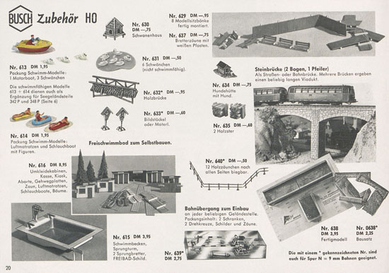 Busch Modelle Katalog 1966-1967