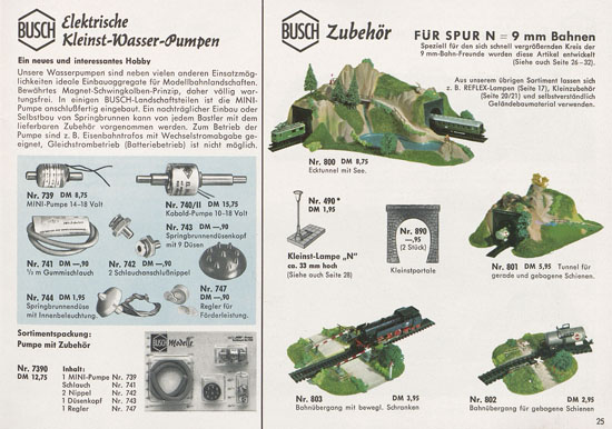 Busch Modelle Katalog 1966-1967