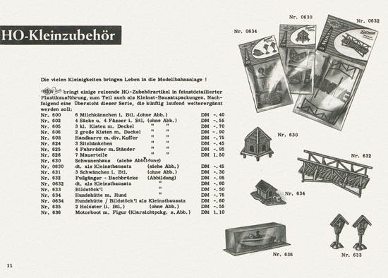 Busch Modell-Katalog 1960-1961
