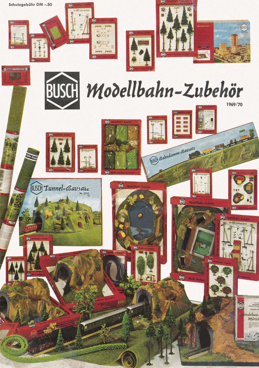 Busch Modellbahn-Zubehör Katalog 1969-1970