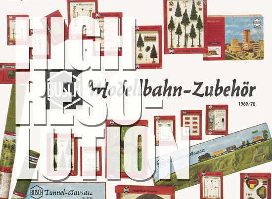 Busch Modellbahn-Zubehör Katalog 1969-1970