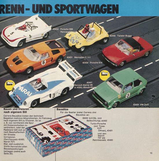 Carrera Autorennbahn Katalog 1976-1977