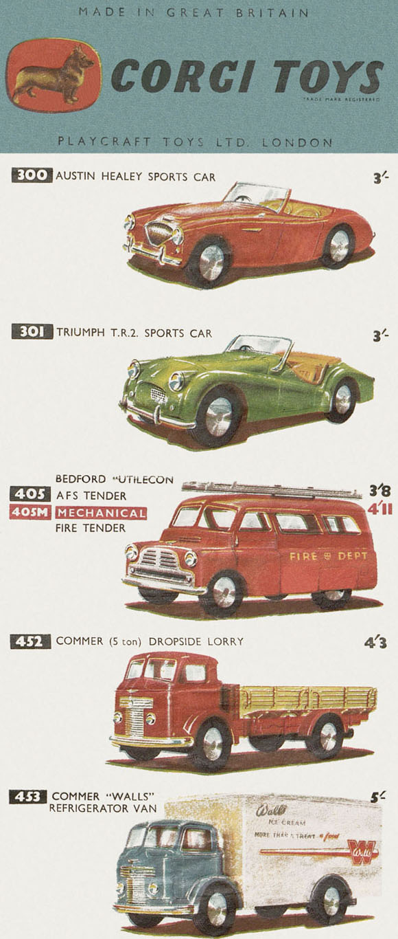 Corgi Toys brochure 1957
