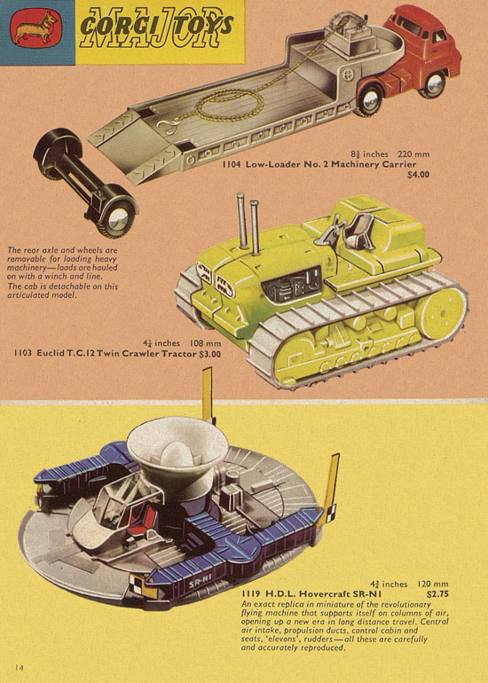 Corgi Toys catalogue 1960