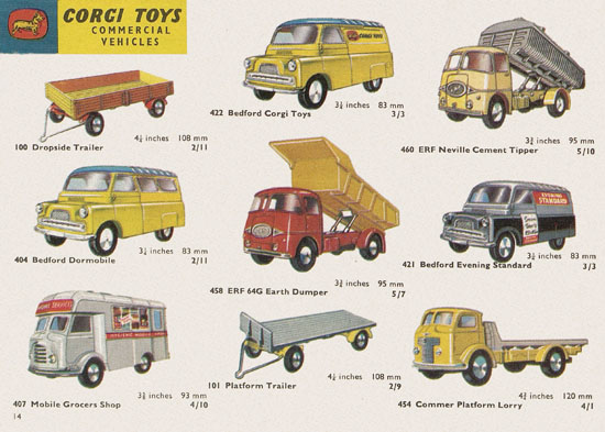 Corgi Toys catalogue 1961