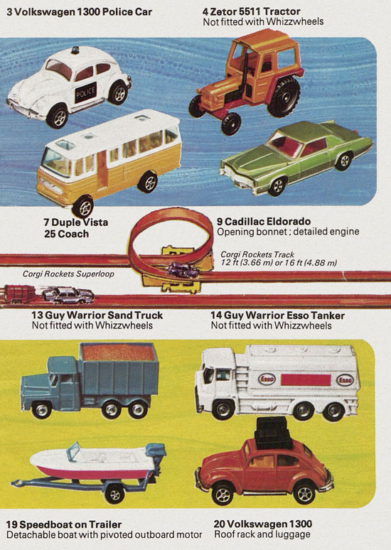 Corgi Juniors with Whizzwheels catalogue 1970