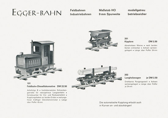 Egger-Bahn Katalog 1963