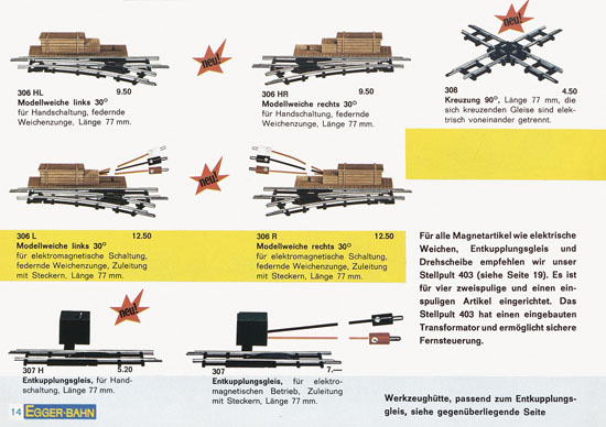 Egger-Bahn Katalog 1965-1966