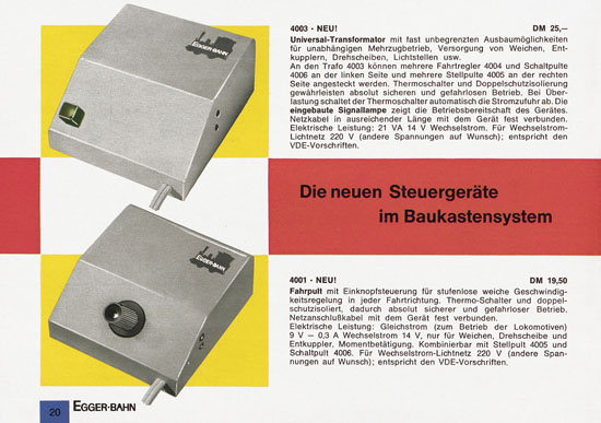 Egger-Bahn Katalog 1966-1967