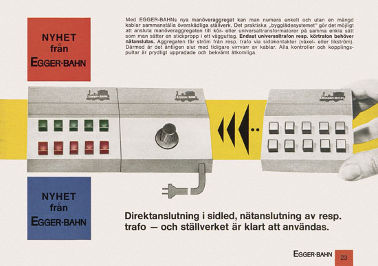 Egger-Bahn Katalog Sverige 1966-1967