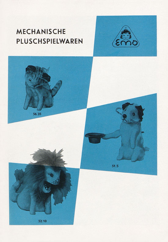 Emo Mechanische Plüschspielwaren Katalog 1971