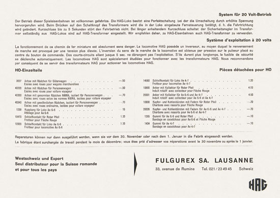 HAG Katalog 1962-1963