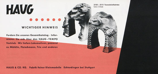 Haug Neuheiten 1961-1962