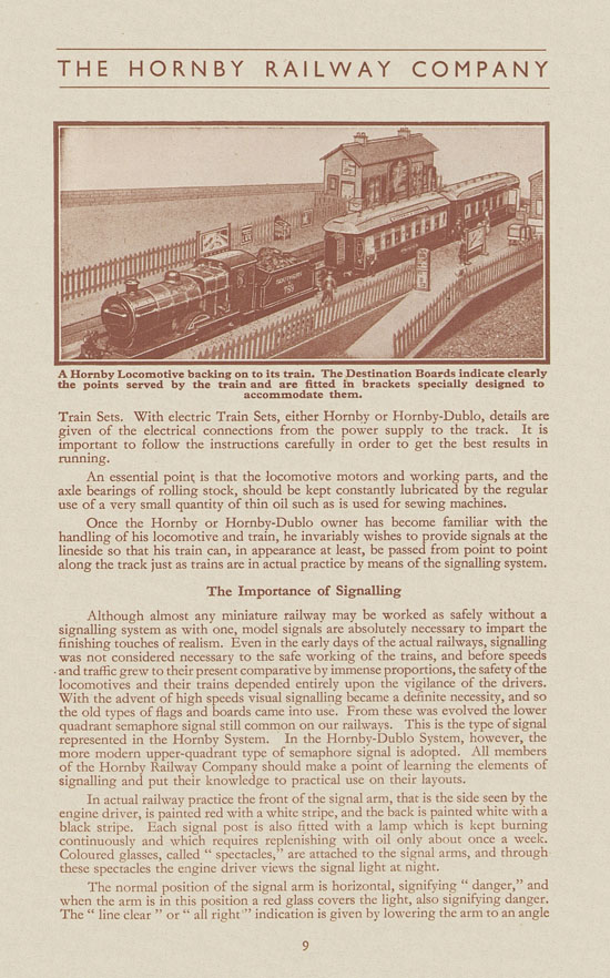 Hornby Railway Company brochure 1948