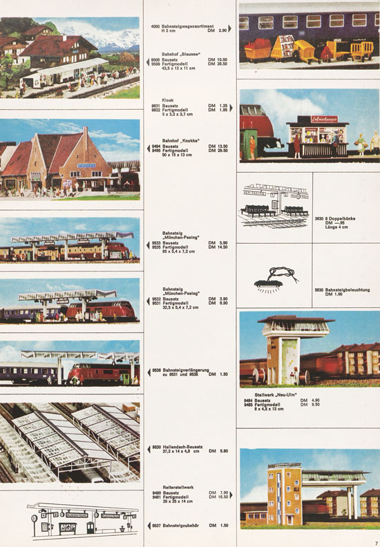 Kibri Katalog Modellbahn-Zubehör 1968-1969