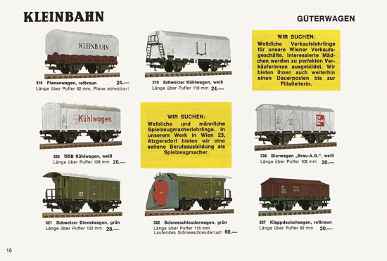 Kleinbahn Katalog 1971-1972