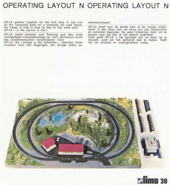 Lima Catalogo Micro Model N 1971-1972