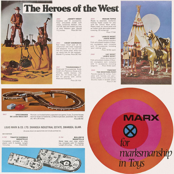 Marx for marksmanship in Toys Flyer 1968