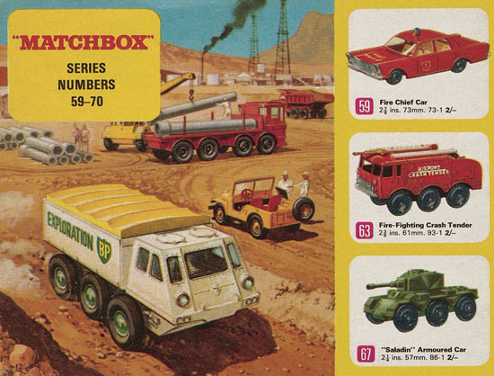 Matchbox Catalogue 1967