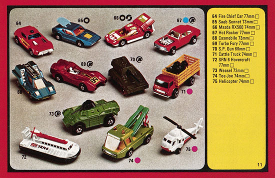 Matchbox catalogue 1977