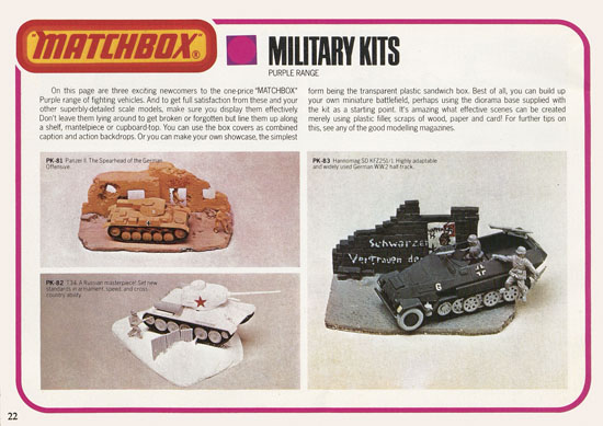 Matchbox Kits catalogue 1976
