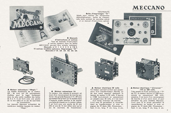 Meccano Katalog 1957 français