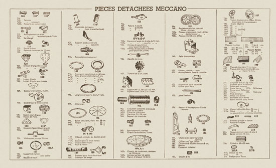 Meccano Manuel d'instructions 1 a 1949