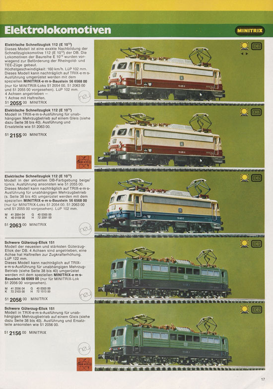 Minitrix Katalog 1975-1976