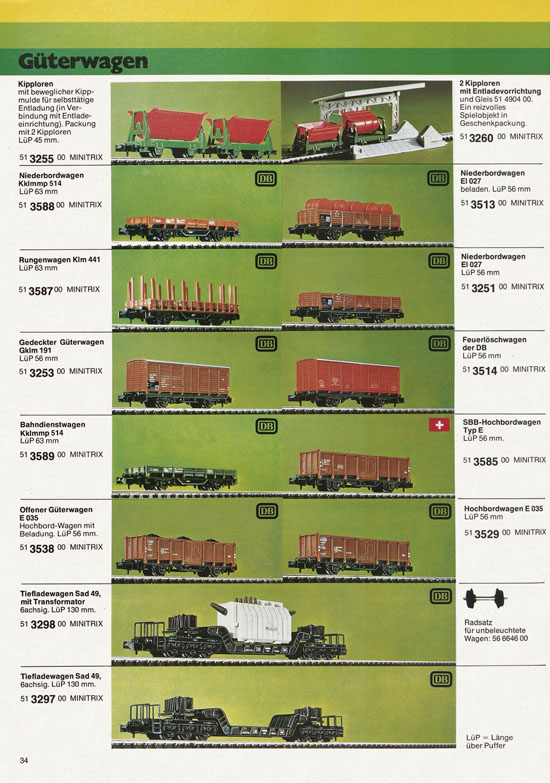 Minitrix Katalog 1978-1979