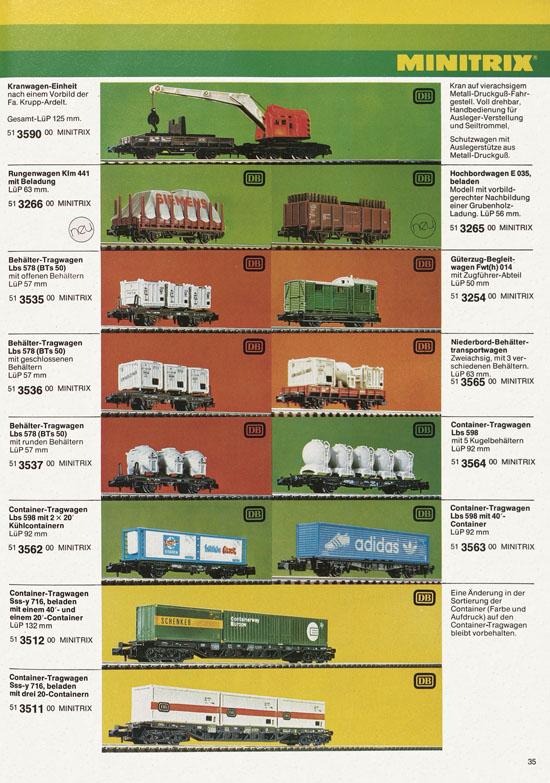 Minitrix Katalog 1978-1979