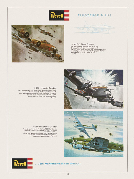 Revell Hobby Katalog 1972-1973