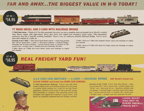 Revell H0 electric train catalog 1959-1960