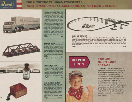 Revell H0 electric train catalog 1959-1960