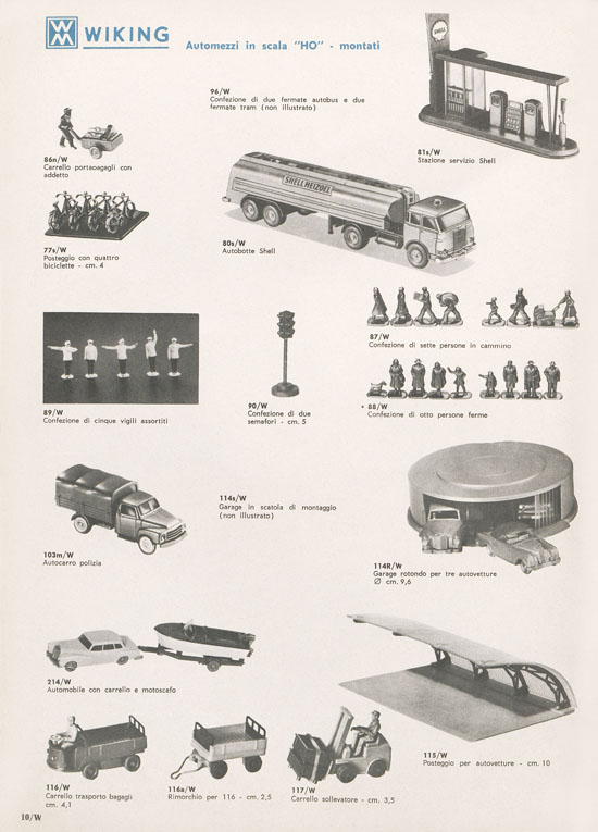 Rivarossi Catalogo accessori treno modello 1969-1970
