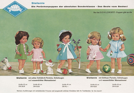 Schildkröt-Puppen Prospekt 1960