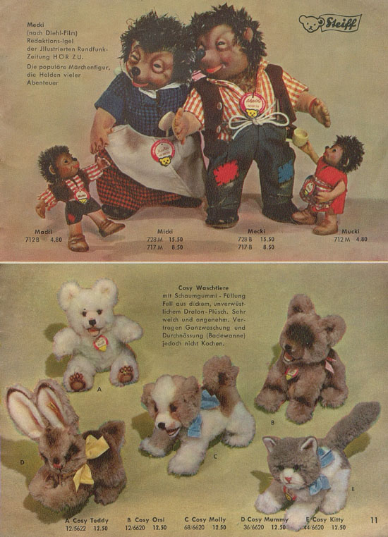 Steiff Der Zoo fürs Kind KAD 55 Katalog 1955