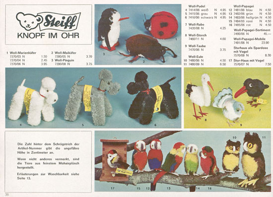 Margarete Steiff Katalog 1973