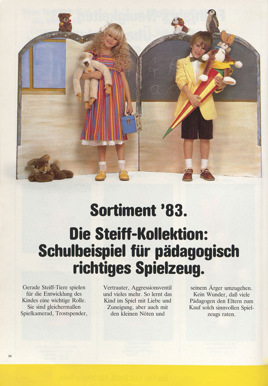 Margarete Steiff Verkaufsprogramm 1983
