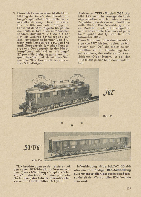 Trix Express Dienst 8 1956