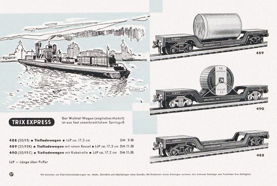 Trix Express Katalog 1959