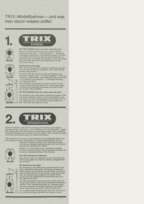 Trix Gesamtkatalog 1967