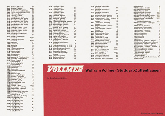 Vollmer Katalog 1965-1966
